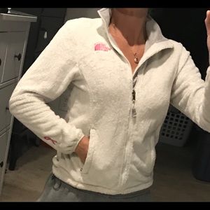 White north face jacket